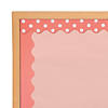Double-Sided Solid & Polka Dot Bulletin Board Borders - Coral - 12 Pc. Image 1