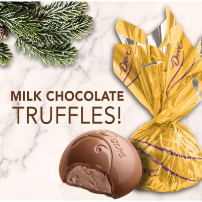 Dove Christmas Stocking Stuffers Milk Chocolate Candy Truffles Tube Image 2
