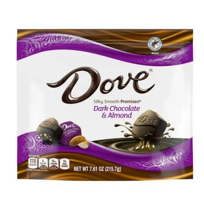 Dove Promises Dark Chocolate Almond Candy - 7.61 oz Bag Image 1