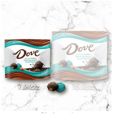 Dove Promises Sea Salt and Caramel Dark Chocolate Candy - 7.61 oz Bag Image 2