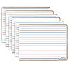 Dowling Magnets Double-sided Magnetic Dry-Erase Board, Line-Ruled/Blank, Pack of 6 Image 1