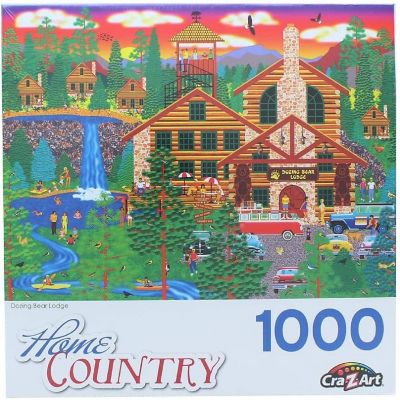 Dozing Bear Lodge 1000 Piece Jigsaw Puzzle Image 1