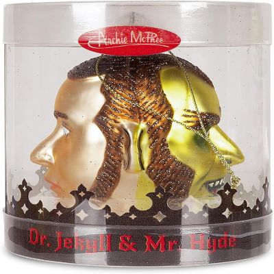 Dr. Jekyll & Mr. Hyde Glass Two-Sided Holiday Ornament Image 2