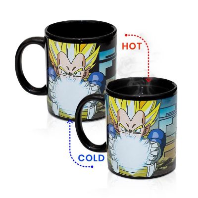 Dragon Ball Z Character Vegeta 14oz Mug That Changes Colors From Liquid Temperature Image 1