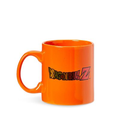 Dragon Ball Z Kame Kanji & Logo Orange Ceramic Mug  Large Cup Holds 20 Ounces Image 1