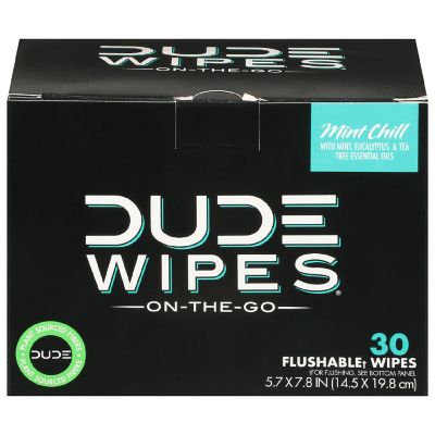 Dude Wipes - Wipes Body Mint Chill - 1 Each-30 CT Image 1