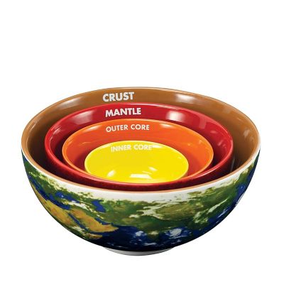 Earth Cross Section Nesting Bowls Set of 4 Image 1