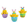 Easter Bunny Chicks in Eggs Tabletop Decoration - 3 Pc. Image 1