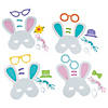 Easter Bunny Mask Foam Craft Kit - Makes 12 Image 1