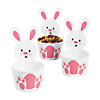 Easter Bunny-Shaped Disposable Paper Snack Cups - 12 Pc. Image 1