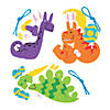 Easter Dinosaur Ornament Foam Craft Kit - Makes 12 Image 1