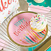 Eat Cake Birthday Paper Dessert Plates with Gold Trim - 8 Pc. Image 2