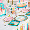 Eat Cake Birthday Paper Dinner Plates with Gold Trim - 8 Pc. Image 3