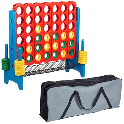 ECR4Kids Jumbo 4-To-Score with Mesh Net and Carry Bag, Giant Game, Assorted Image 1