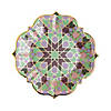 Eid-ul-Fitr Geometric Purple Zellij Paper Dinner Plates - 8 Ct. Image 1