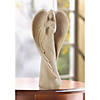 Elegant Minimalistic Guardian Angel Figurine Prayer Statue  4.5X2.38X9.25" Image 2
