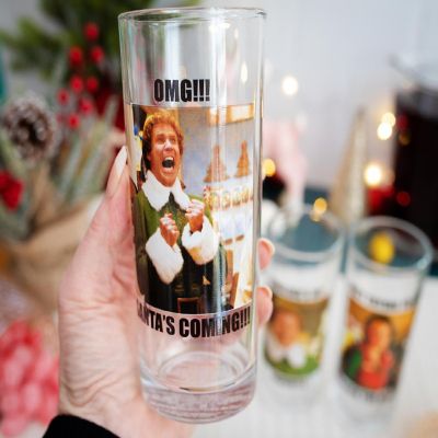 Elf Quotes 10-Ounce Tumbler Glasses  Set of 4 Image 2