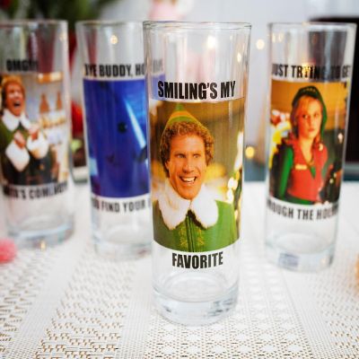 Elf Quotes 10-Ounce Tumbler Glasses  Set of 4 Image 3