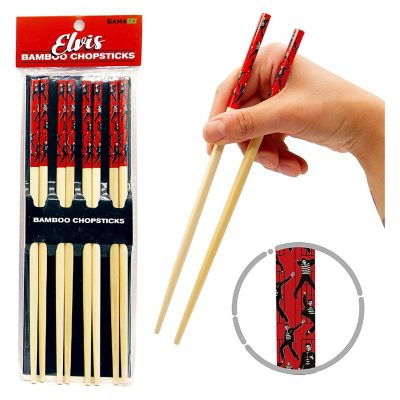 Elvis Jailhouse GAMAGO Cast Bamboo Chopsticks  Set of 4 Image 1