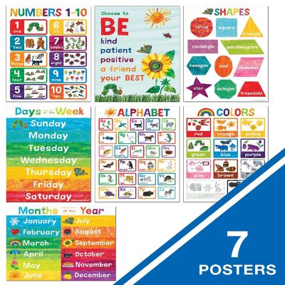 Eric Carle Early Learning Poster Set - 7 Posters Image 1