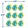 Eureka Earth Giant Stickers, 36 Per Pack, 12 Packs Image 1
