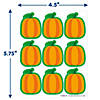 Eureka Fall Pumpkin Giant Stickers, 36 Per Pack, 12 Packs Image 1