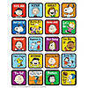 Eureka Peanuts Motivational Theme Stickers, 120 Per Pack, 12 Packs Image 1