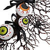 Eyeballs and Spiders Halloween Twig Wreath  24-Inch  Unlit Image 2