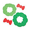 Fabulous Foam Jumbo Holiday Wreaths - 24 Pc. Image 1