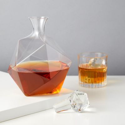Faceted Crystal Liquor Decanter Image 1