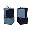 Factory Direct Partners Softscape Carry Me Cube Cushions, 4-Pack - Navy/Powder Blue Image 2