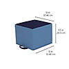 Factory Direct Partners Softscape Carry Me Cube Cushions, 4-Pack - Navy/Powder Blue Image 3