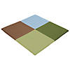 Factory Direct Partners SoftScape Squares Activity Mat  - Earthtone Image 1