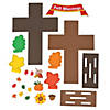 Fall Blessing Stand-Up Cross Craft Kit - Makes 12 Image 1