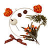 Fall Faux Florals & Gold Wire Wreath Craft Kit - Makes 1 Image 1