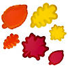 Fall Leaf Cutouts with Glitter - 6 Pc. Image 1