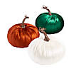 Fall Velvet Pumpkins - 3 Pc. Image 1