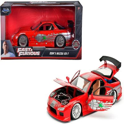 Fast and Furious 1:24 Doms 1993 Mazda RX-7 Diecast Car Image 3