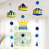 Father&#8217;s Day Crowns Tissue Paper Hanging Decorations - 3 Pc. Image 2