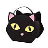 Felt Black Cat Trick-or-Treat Bucket Image 1