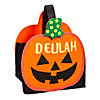 Felt Jack-O&#8217;-Lantern Halloween Trick-or-Treat Bag Craft Kit - Makes 3 Image 1