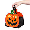 Felt Jack-O&#8217;-Lantern Halloween Trick-or-Treat Bag Craft Kit - Makes 3 Image 2
