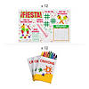 Fiesta Activity Placemat & Crayons Kit for 12 Image 1