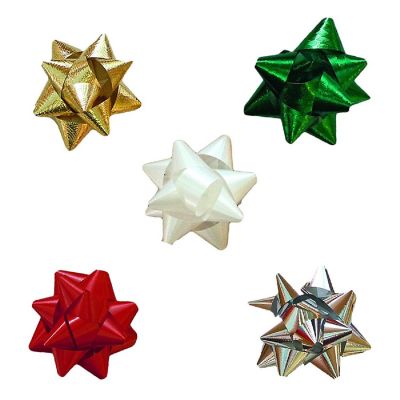 Fifth Ave Kraft Gift Bows Assortment Peel &#8216;N Stick 42ct assorted red ,gold ,white, green, and silver Image 1
