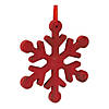 Fir Wood Snowflake Ornament (Set Of 12) 7.75"H Wood Image 1