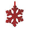 Fir Wood Snowflake Ornament (Set Of 12) 7.75"H Wood Image 2