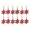 Fir Wood Snowflake Ornament (Set Of 12) 7.75"H Wood Image 3