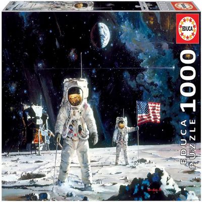 First Men On The Moon 1000 Piece Jigsaw Puzzle Image 1