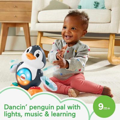 Fisher-Price Linkimals Cool Beats Penguin, Musical Toy with Lights, Motions, and Educational Songs Image 1