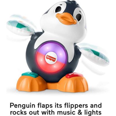 Fisher-Price Linkimals Cool Beats Penguin, Musical Toy with Lights, Motions, and Educational Songs Image 2